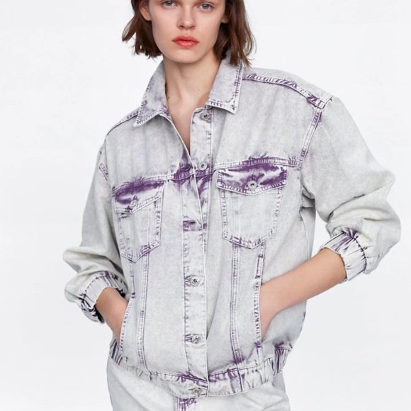 zara oversized denim jacket